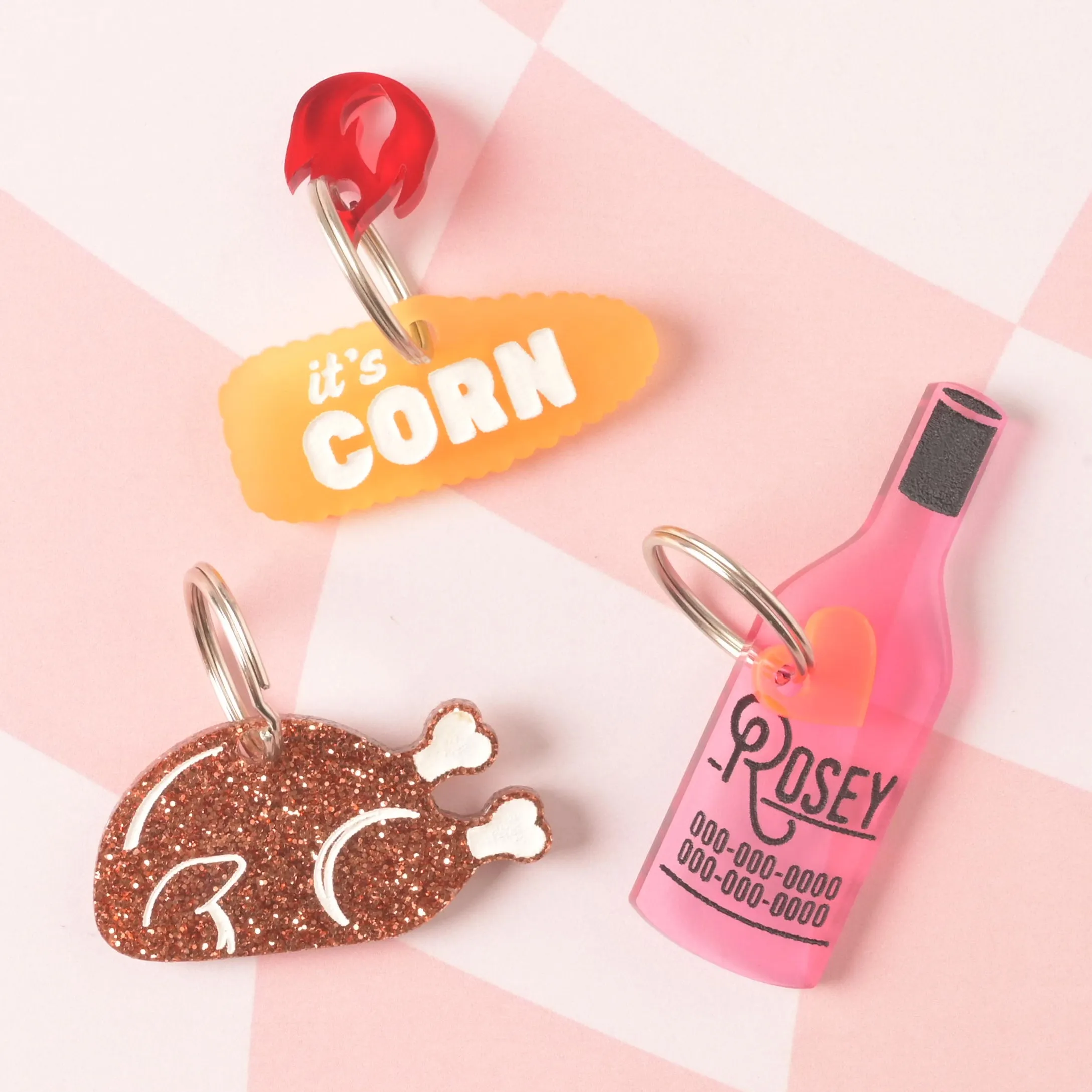 Wine Bottle Personalized Pet Tag