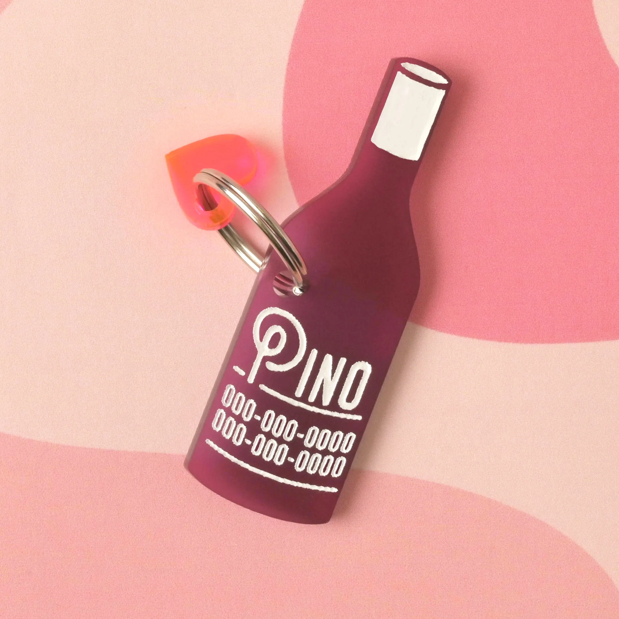 Wine Bottle Personalized Pet Tag