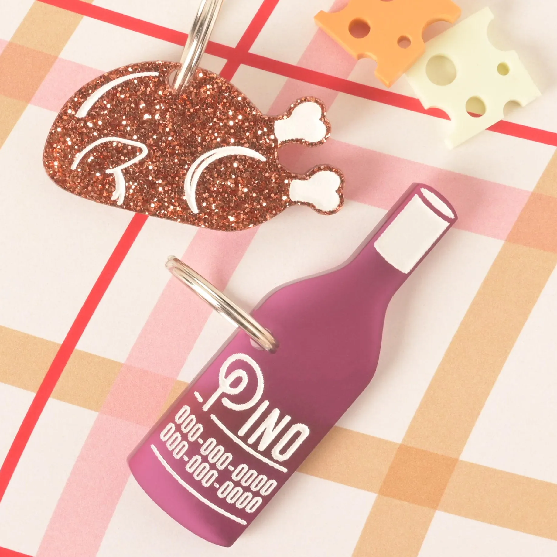 Wine Bottle Personalized Pet Tag