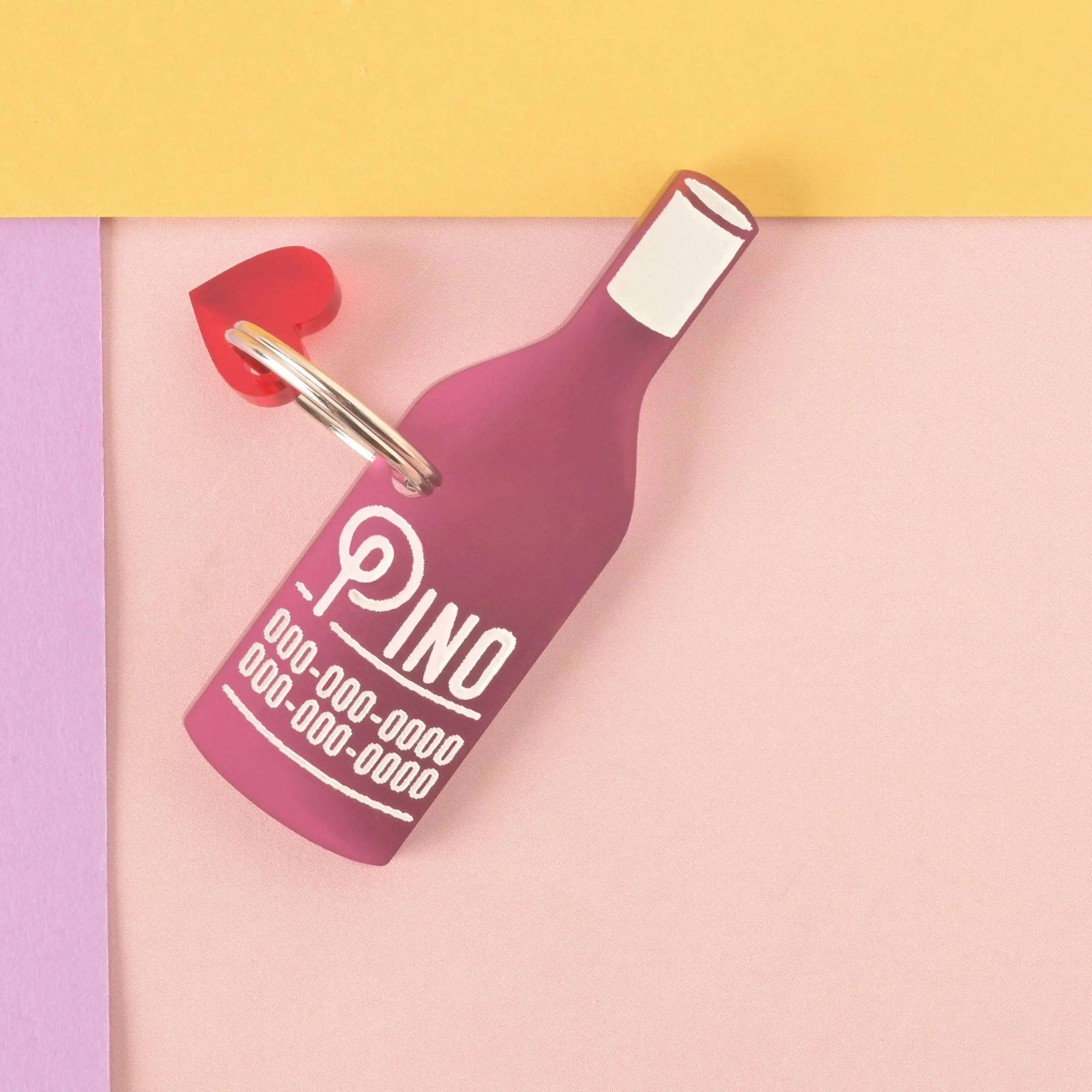 Wine Bottle Personalized Pet Tag