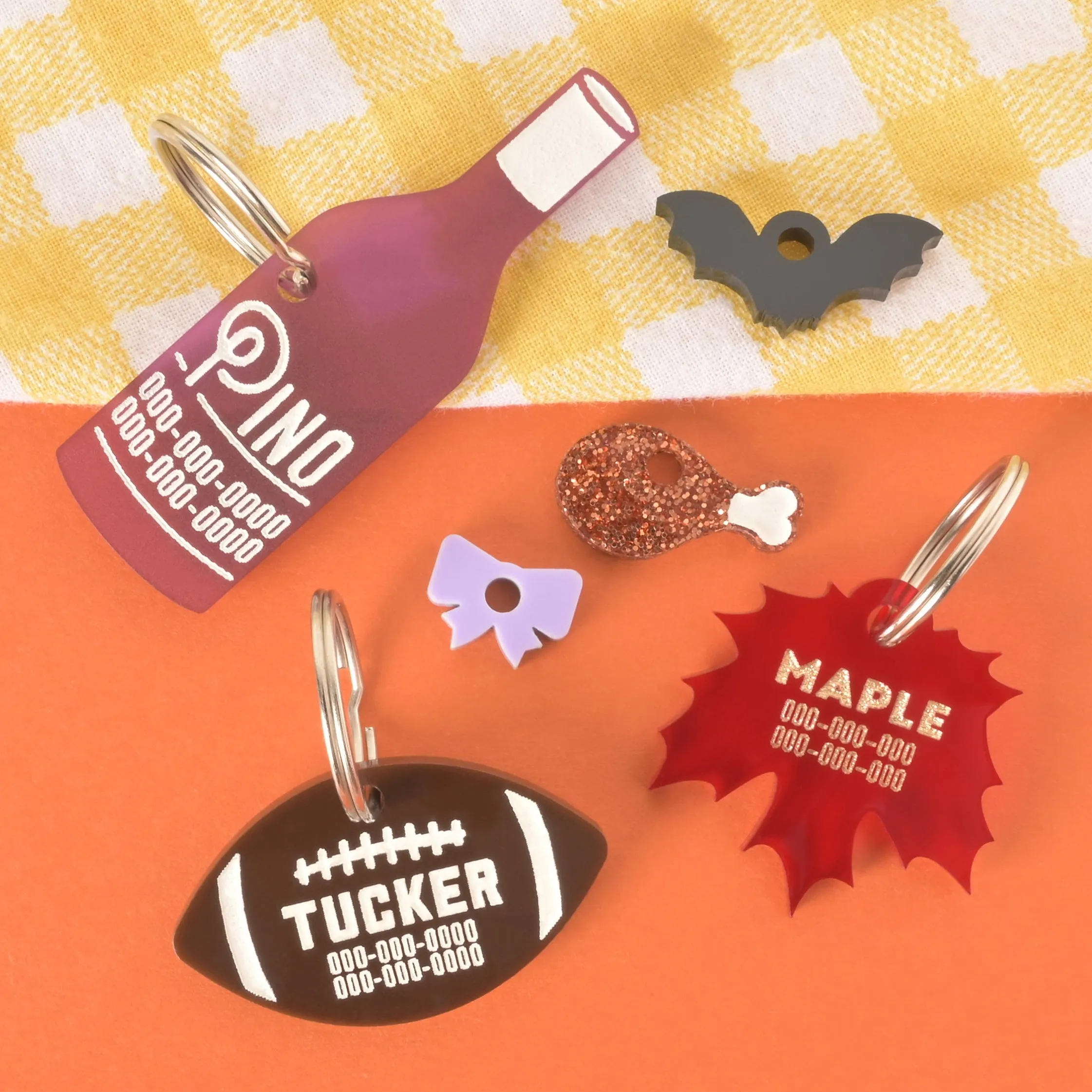 Wine Bottle Personalized Pet Tag