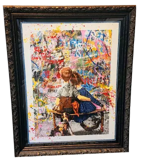 Work Well Together HPM Spray Paint Silkscreen Print by Mr Brainwash- Thierry Guetta